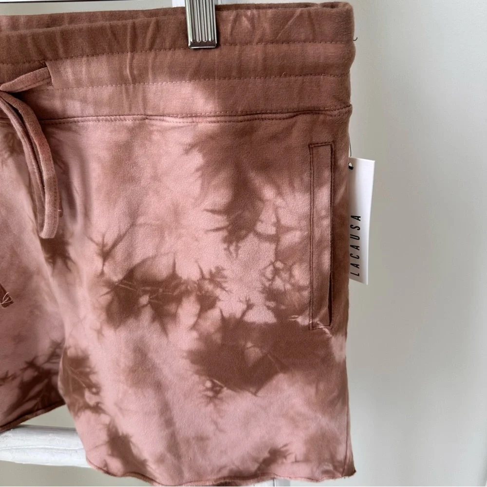 Anthropologie LACAUSA Slater Rustic Tie Dye Sweatshorts SZ M